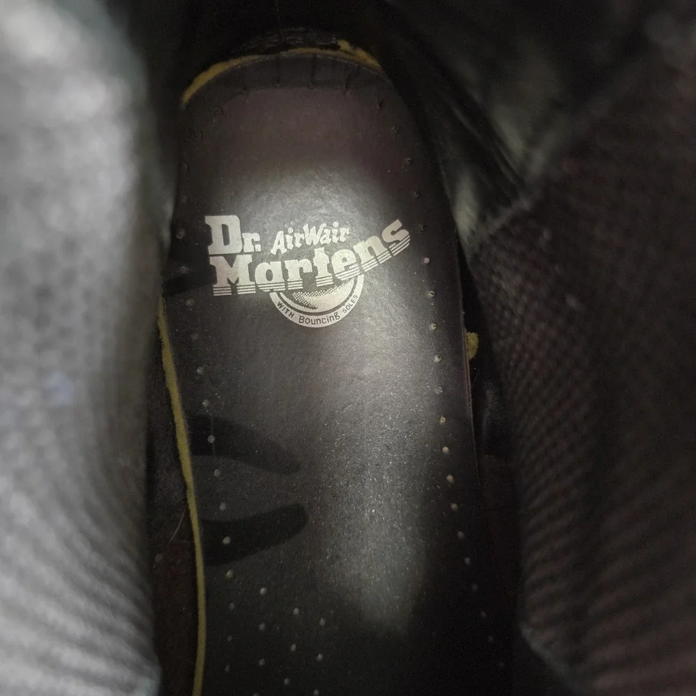 Dr Martens 2976 Leather Chelsea Boots Brown Slip On Mens US 10 UK 9